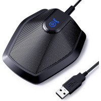 Microphone USB TONOR G11 omnidirectionnel pour conférence, enregistrement, Skype, compatible Mac et Windows