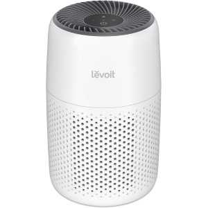 LEVOIT Purificateur d'Air 3-en-1 pour Chambre, Filtre Allergènes, Fumée, Odeurs, avec Éponge Parfumée, Blanc