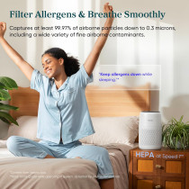 LEVOIT Core Mini-P Air Purifier for Bedroom – Smoke, Allergy, Odor Filter