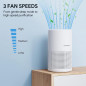 FULMINARE H13 True HEPA Air Purifier for Bedroom - Quiet, Portable with Night Light for Home & Office