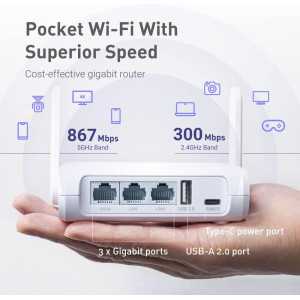 GL.iNet GL-SFT1200 Opal : Routeur WiFi Portable VPN Dual-Band