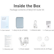 GL.iNet GL-MT3000 Beryl AX: Portable WiFi 6 Travel Router with VPN