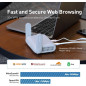 GL.iNet GL-MT3000 Beryl AX Portable Wi-Fi 6 Travel Router, 2.5G VPN Router for Business, Mobile, RV, Plane GL.iNet GL-MT3000 Beryl AX Portable Wi-Fi 6 Travel Router, 2.5G VPN Router for Business, Mobile, RV, Plane