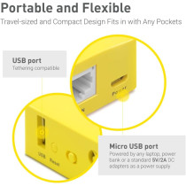 GL.iNet GL-MT300N-V2 Mango Mini Travel VPN WiFi Router – Portable & Easy Setup