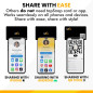 Carte de Visite Digitale NFC & QR, Partage Illimité, Sans Abonnement, Compatible iPhone & Android (Noir)