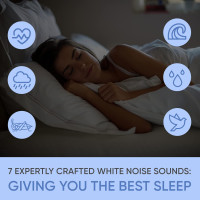 Mindfulness 'Breathing Owl' 3-in-1 Guided 4-7-8 Breathing Light, Night Light & Noise Machine for Stress & Sleep