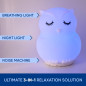 Mindfulness 'Breathing Owl' 3-in-1 Guided 4-7-8 Breathing Light, Night Light & Noise Machine for Stress & Sleep Mindfulness 'Breathing Owl' 3-in-1 Guided 4-7-8 Breathing Light, Night Light & Noise Machine for Stress & Sleep