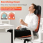 Shiatsu Chauffant 4D pour Cou et Dos, Massage Profond Antidouleur, Idéal Bureau et Maison, Cadeau Noël Shiatsu Chauffant 4D pour Cou et Dos, Massage Profond Antidouleur, Idéal Bureau et Maison, Cadeau Noël