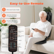 Shiatsu Neck & Back Massager with Heat - 4D Deep Tissue Relief Pain