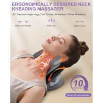Appareil Shiatsu Cou Chauffant - Massage Électrique Portable