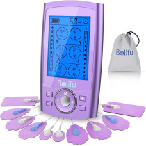 Belfiu TENS & PMS Muscle Stimulator 24 Modes + 10 Pads