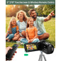 Caméra Vidéo 4K 64MP Vlogging écran tactile 3 Zoom 18X Vision Nuit + Micro Externe, Stabilisateur, Carte 32G & 2 Batteries