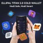 ELLIPAL Titan 2.0 Wallet Crypto Froid 100% Offline, Air-gapped, Sécurisé pour 10000+ Coins, Tokens & NFTs