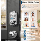 TEEHO TE002 Fingerprint Keyless Electronic Deadbolt Door Lock – Smart Auto Lock, Satin Nickel, Easy Install TEEHO TE002 Fingerprint Keyless Electronic Deadbolt Door Lock – Smart Auto Lock, Satin Nickel, Easy Install
