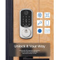 DESLOC B200 Smart Door Lock - Keyless, Fingerprint, Touchscreen, App Control, BHMA Grade 3, 12-Month Battery DESLOC B200 Smart Door Lock - Keyless, Fingerprint, Touchscreen, App Control, BHMA Grade 3, 12-Month Battery