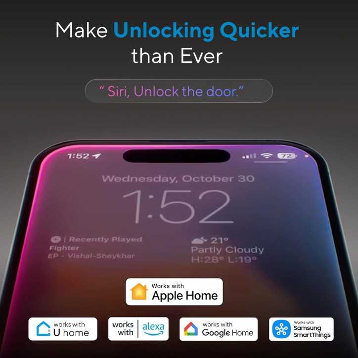 ULTRALOQ Bolt WiFi Smart Lock – 8-in-1 Keyless Entry, Fingerprint, App, Siri, Alexa, BHMA Certified, Easy Install ULTRALOQ Bolt WiFi Smart Lock – 8-in-1 Keyless Entry, Fingerprint, App, Siri, Alexa, BHMA Certified, Easy Install