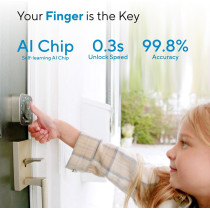 ULTRALOQ Bolt Smart Lock: WiFi, Fingerprint, Siri, Alexa, Keyless Entry