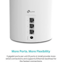 TP-Link Deco X55 AX3000 WiFi 6 Mesh System - 6500 Sq.Ft Coverage (3-Pack)