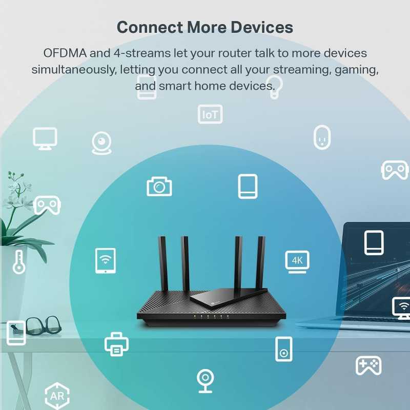 TP-Link Archer AX55 AX3000 Wi-Fi 6 Router | Gigabit, VPN, HomeShield