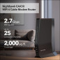 NETGEAR Nighthawk CAX30 Modem Routeur Combo DOCSIS 3.1 WiFi 6 AX2700 2,7 Gbps Compatible Xfinity, Spectrum, Cox NETGEAR Nighthawk CAX30 Modem Routeur Combo DOCSIS 3.1 WiFi 6 AX2700 2,7 Gbps Compatible Xfinity, Spectrum, Cox