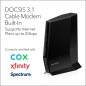 NETGEAR Nighthawk CAX30 Modem Router Combo DOCSIS 3.1 WiFi 6 AX2700 2.7Gbps for Xfinity, Spectrum & More NETGEAR Nighthawk CAX30 Modem Router Combo DOCSIS 3.1 WiFi 6 AX2700 2.7Gbps for Xfinity, Spectrum & More