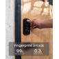 DESLOC B200 Smart Door Lock - Keyless, Fingerprint, App Control, Touchscreen Keypad, BHMA Grade 3, 12-Month Battery