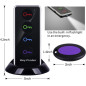 Reyke Key Finder - 80dB+ RF Tracker, 131ft Range, 1 Transmitter & 4 Receivers for Wallet, Phone, Pet