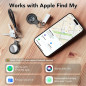2025 Apple MFi Certified Air Tracker Tags (4 Pack) - Bluetooth Find My Key Finder with Replaceable Battery for iOS 2025 Apple MFi Certified Air Tracker Tags (4 Pack) - Bluetooth Find My Key Finder with Replaceable Battery for iOS