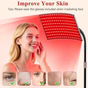 Thérapie par lumière rouge 660nm & 850nm pour visage et corps