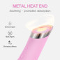 Brosse Nettoyante Visage PRITECH Rechargeable Silicone avec Massage Chauffant Vibrant Étanche Rose Brosse Nettoyante Visage PRITECH Rechargeable Silicone avec Massage Chauffant Vibrant Étanche Rose