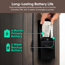 Wyze Palm Lock - Smart Door Lock with Palm Vein Recognition, Keyless Entry, Keypad, Wi-Fi, Alexa & Google Compatible