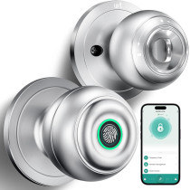 Serrure Biométrique Empreinte Digitale avec Application - Argent