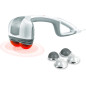 Homedics Heated Automatic Percussion Back & Body Massager with Dual Heads & Interchangeable Nodes, White Homedics Heated Automatic Percussion Back & Body Massager with Dual Heads & Interchangeable Nodes, White