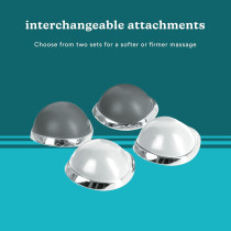 Homedics Heated Back Massager with Dual Heads & Interchangeable Nodes