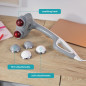 Massager Chauffant Homedics pour Dos, Corps et Cou avec Têtes Pivotantes et Nœuds Interchangeables Massager Chauffant Homedics pour Dos, Corps et Cou avec Têtes Pivotantes et Nœuds Interchangeables