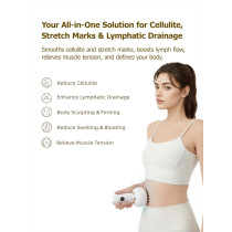 Appareil de Drainage Lymphatique Anti-Cellulite avec Microcourant, Lumière, Chaleur & Vibration