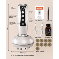 Massageur Drainage Lymphatique 4-en-1 Anti-Cellulite & Vergetures