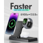 3-in-1 Wireless Charger Stand for iPhone 17-11, Apple Watch Series 2-10, AirPods 4/3/Pro Charging Station 3-in-1 Wireless Charger Stand for iPhone 17-11, Apple Watch Series 2-10, AirPods 4/3/Pro Charging Station