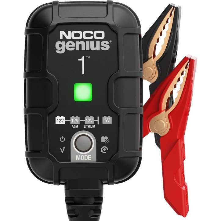 NOCO GENIUS1 Smart 1A 6V/12V Battery Charger & Maintainer with Overcharge Protection & Temperature Compensation NOCO GENIUS1 Smart 1A 6V/12V Battery Charger & Maintainer with Overcharge Protection & Temperature Compensation