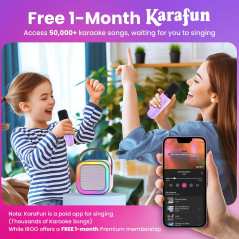 Mini Karaoke Machine for Kids – Top 2025 Gift with 2 Wireless Mics