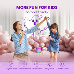 Mini Karaoke Machine for Kids – Top 2025 Gift with 2 Wireless Mics