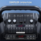 Portable Karaoke Machine with Bluetooth, 2 Wireless Mics, Lights, PA System, USB/TF/REC/FM/AUX for Home Party