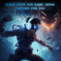 Casque Gaming Sans Fil Gtheos 2.4GHz Bluetooth 5.3, Micro Anti-Bruit, 40H Batterie, Blanc - PS5/PC/Nintendo