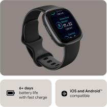Fitbit Versa 4 : Montre Connectée Fitness avec GPS & Suivi Coeur