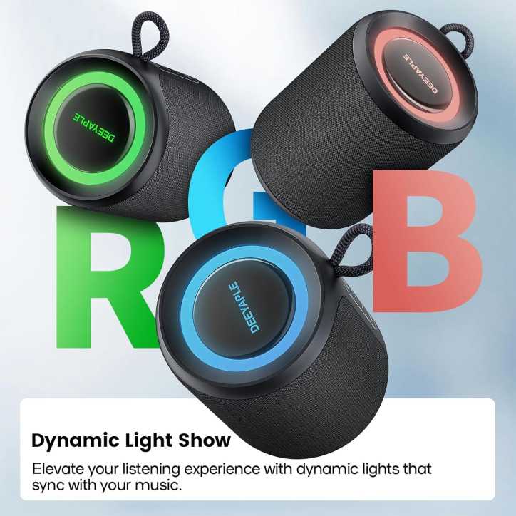Bluetooth Speaker Wireless IP67 Waterproof Portable 15W Loud Stereo, 2500mAh Battery, TWS, BT5.3 (Black) Bluetooth Speaker Wireless IP67 Waterproof Portable 15W Loud Stereo, 2500mAh Battery, TWS, BT5.3 (Black)