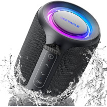 Bluetooth Speaker Wireless IP67 Waterproof Portable 15W Loud Stereo, 2500mAh Battery, TWS, BT5.3 (Black)