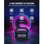 Haut-parleur Bluetooth sans fil 80W, étanche IPX6, 20H, TWS, pour chantier, extérieur, atelier, noir