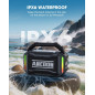 Haut-parleur Bluetooth sans fil 80W, étanche IPX6, 20H, TWS, pour chantier, extérieur, atelier, noir
