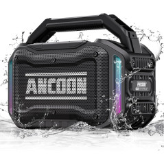 Enceinte Bluetooth 80W IPX6, 20H, TWS, Portable Noire