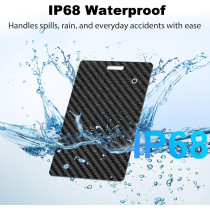 Carte Suiveuse Apple MFi Rechargeable IP68 pour Clés & Sac